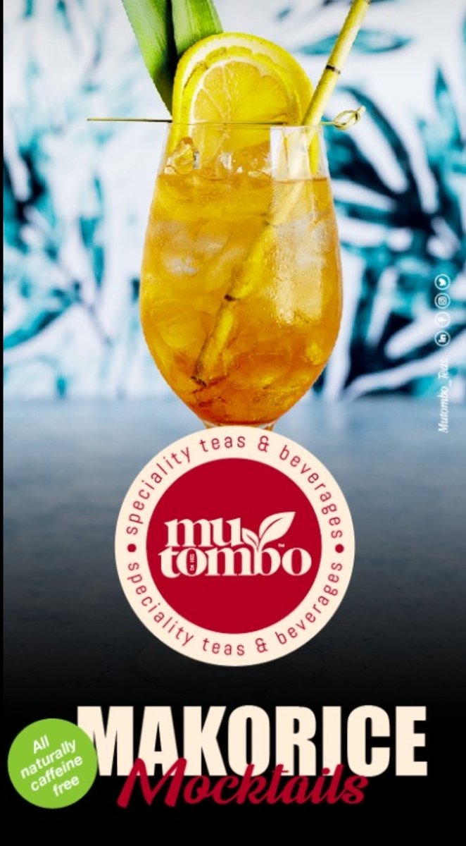 Mutombo_Teas's tweet photo. #Mutombo_Cocktails
#Makorice cocktails 
❌We did not add any flavours
❌We did not add any colour
Nature did it by itself from the tea leaves and the spices we use. https://t.co/EiBoaziS33