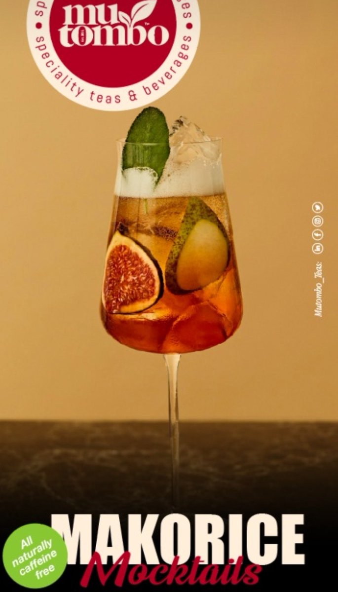 Mutombo_Teas's tweet photo. #Mutombo_Cocktails
#Makorice cocktails 
❌We did not add any flavours
❌We did not add any colour
Nature did it by itself from the tea leaves and the spices we use. https://t.co/EiBoaziS33