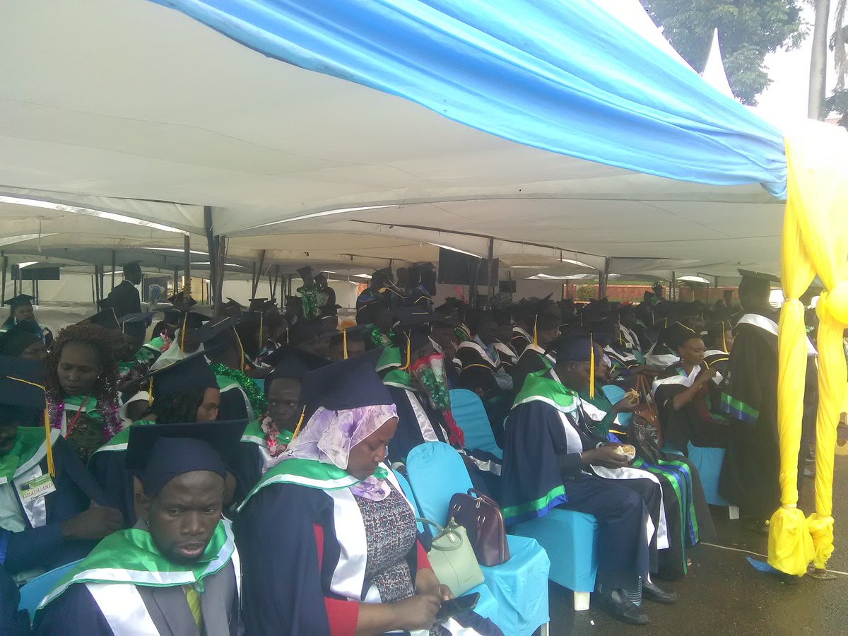 Erickibalama_'s tweet photo. "We want to make Team University a leading private university in Uganda." 

David Tomushabe Chairperson Board of Trustees 

#10thGraduationTeamUniversity

@ajunasimonUg  @Sunshinuga #10thgraduation

@TeamUniversityU https://t.co/ycoRwJroZu