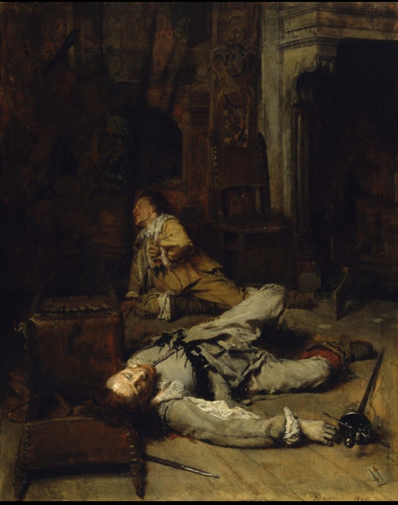 NoorMjAlans99's tweet photo. Ernest Meissonier
"The End of the Game of Cards"
1870 #Meissonier https://t.co/C3Smz9mCVk