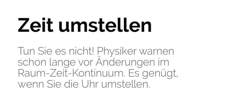 contactlight69's tweet photo. Sicherheitshinweis: Stellt am Wochenende bitte nicht die Zeit um. Die Verschiebung der Zeit um eine Stunde bringt das Raum-Zeit-Kontinuum ziemlich durcheinander.

Hingegen ist das einfache Umstellen der Uhren kein größeres Problem. #Sommerzeit #Zeitumstellung #Winterzeit https://t.co/KliTY6unru