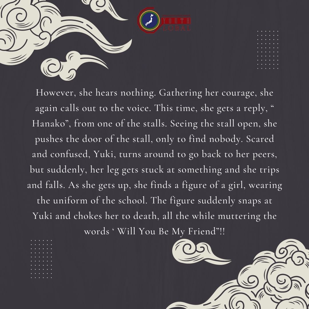 Greetings🌸, 
This Halloween 🎃 India Japan Youth Forum 🇮🇳🇯🇵presents the third story of its series "Japanese Urban Legends" .

>>If you've got it, haunt it.

ハローウィンおめでとう
(Happy Halloween)

Template- Nily Ekhomey Mow 
Content- Vishrut