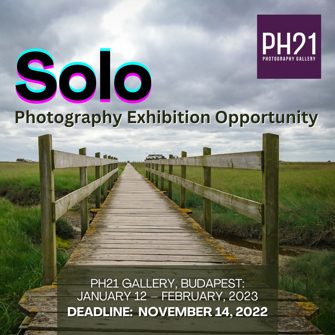 artcontests's tweet photo. Solo Photography Exhibition Opportunity at PH21 Gallery, Budapest: January 12 – February, 2023 - DEADLINE: November 14, 2022. https://t.co/AmEdxznPlB
#TheArtList #PH21Gallery #CalltoPhotographers #SoloPhotographyExhibitionOpportunity https://t.co/Yb41L1nAU3