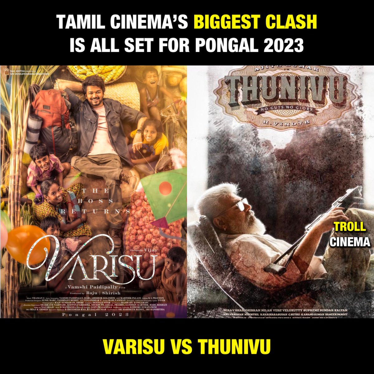 Whats your pick between #Varisu & #Thunivu ?