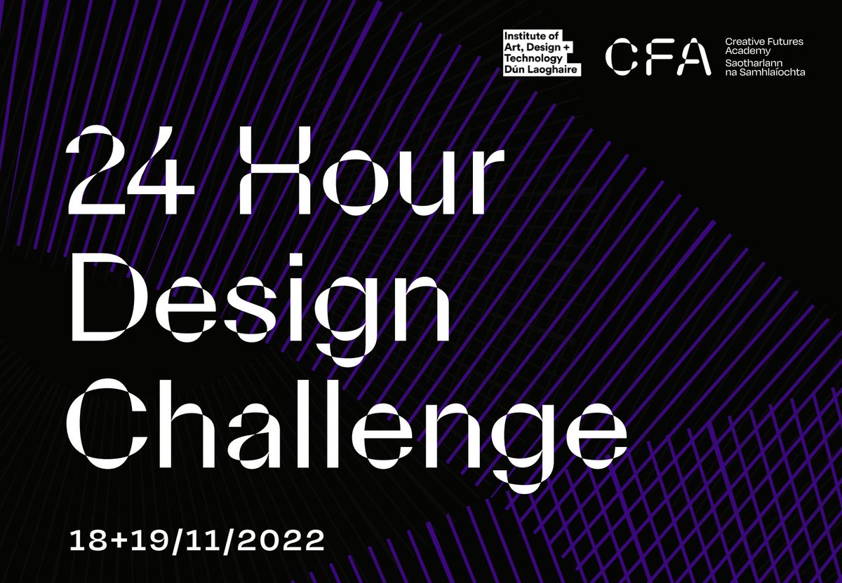 Are you a student in @myIADT, @NCAD_Dublin or @ucddublin? Don't miss your chance to take part in our 24-Hour Design Challenge Racing against the clock complete a series of Design Thinking games + tasks. Plus the winning team gets €1,000! Apply by 1st Nov tinyurl.com/3szknwn6