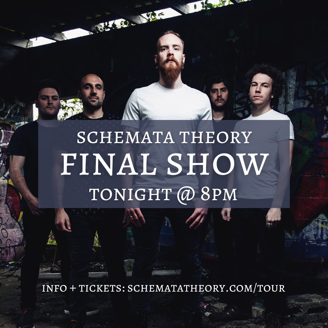 Myles Dyer (@mylesdyer) on Twitter photo Tonight is going to be emotional. My band <a href="/SchemataTheory/">Schemata Theory</a> will be performing a very special hometown show to celebrate three things: Tonight is going to be emotional. My band <a href="/SchemataTheory/">Schemata Theory</a> will be performing a very special hometown show to celebrate three things: