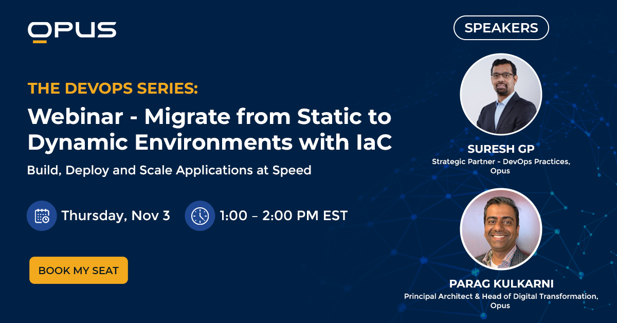 OpusTechGlobal's tweet image. 🎙️#OpusTalksDevOps: Have you registered for our upcoming webinar yet?

👉Tune into our #webinar to get real-world examples of how IaC tools are already helping organizations meet their #IT infrastructure automation goals.

🔗bit.ly/3VYYlMx

#DevOps #Automation #IaC #Live