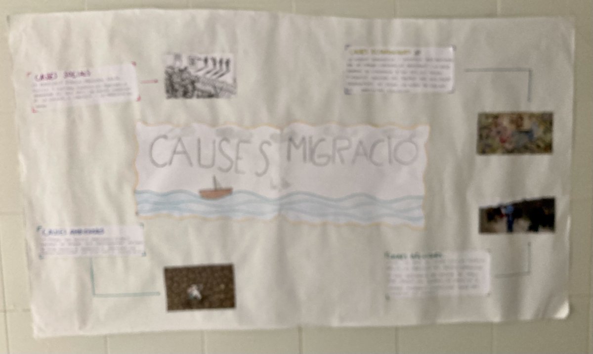 📸 Primers productes del Projecte Interdisciplinar de 3ESO @iesbovalar #Migracions #Filosofia #BooGeo #PlàsticaVisual #Valencià 🌍🌎🌏