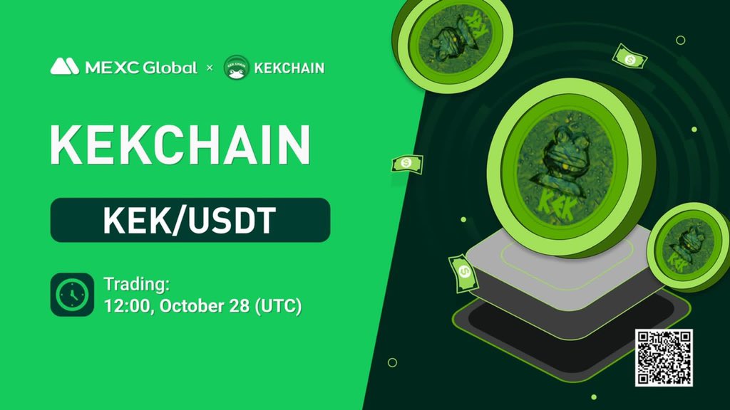 Boorsaorg's tweet photo. صرافی #MEXCGlobal امروز $KEK @KekChain را لیست میکند.
KEK ارز اصلی KEKChain. یک بلاک چین سریع و ایمن برای DeFi Frens است که در حال ساخت یک بلاک چین سازگار و مقیاس پذیر با EVM برای Frens می باشد. https://t.co/kh8vANqhtv