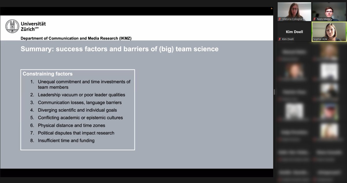 nielsmede's tweet image. Right now in our @BigTeamSciCon symposium: Loads of super useful advice for current and future #ManyLabs project leaders – based on first-hand experience (@kim_doell) and empirical research (@sophia_c_volk) 🙏🏼👏🏼