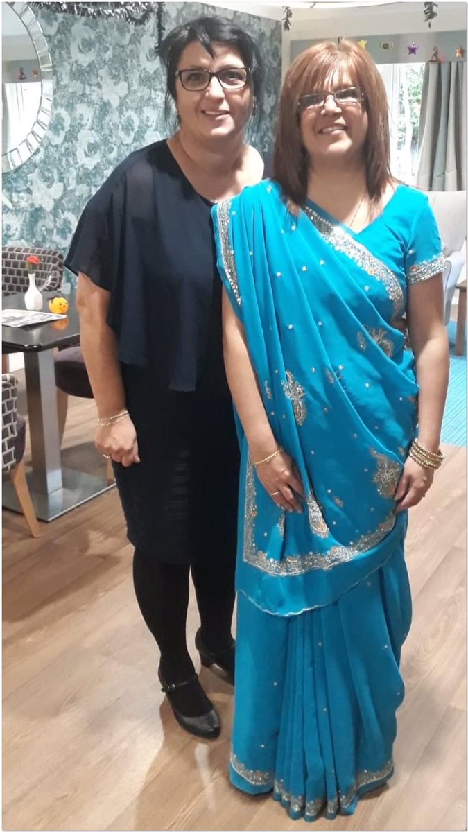 For anyone who hasn’t seen me in a sari🥻 This photo was taken a couple of years ago, on Diwali, at the care home, where my MIL was at. In the photo is, the Manager Violeta, such a lovely person, and a good friend 🥰💙💙💙 #indianlady #sari #diwali #proudtobeanindian