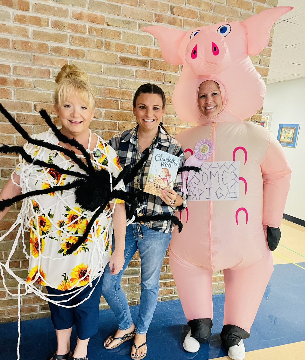 Book Character Dress Up Day at TBE 📚 Charolettes Web 🕷 🐖 👩‍🌾 @collierschools @Skudnig @LedbetterAlyssa