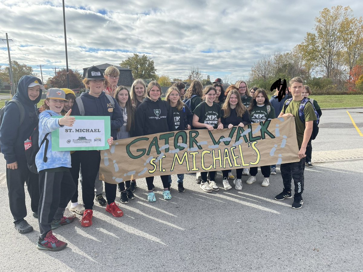 Thanks <a href="/LakeshoreCHS/">Lakeshore Catholic HS</a> for including us in your Gator Walk yesterday! The Grade 8s had a great day!