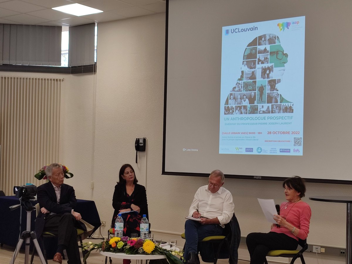 Première session de l'après-midi de notre conférence consacrée au travail du Professeur Pierre-Joseph Laurent, avec Roberte Hamayon, Danielle Bastien et Cai Hua. uclouvain.be/fr/instituts-r…