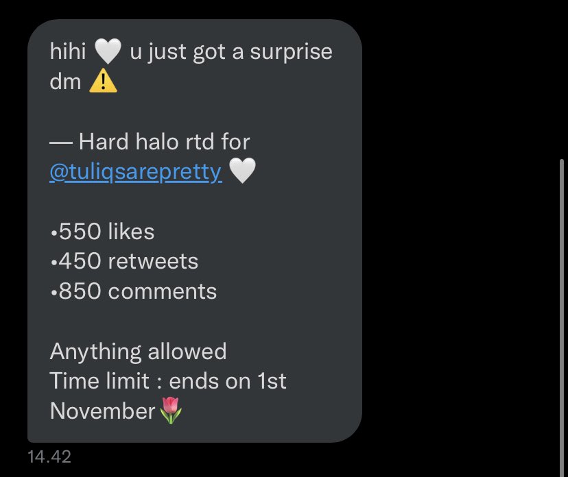 tuliqsarepretty's tweet photo. HI EVERYONE I GOT A HARD RTD FROM @/lalaalullaby 😭😭💕

everything is so appreciated!! i’ll follow everyone who likes and rt’s 🫶🏼 if u have any rtd yourself feel free to drop them below i’ll help u out 💗💗

#ROBLOX #royalehigh #RoyaleHighHalo #royalehighgivaways #RTD #robloxrtd https://t.co/lwHp0kPS5d