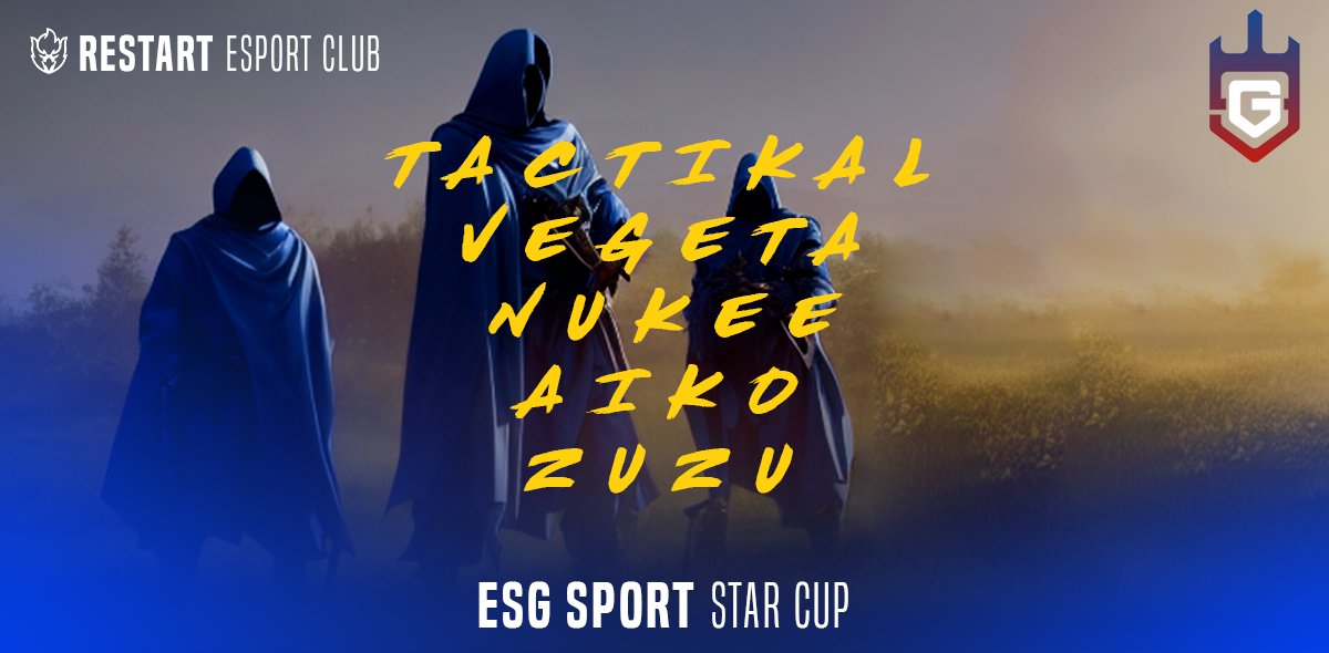 RestartESC's tweet photo. Ce week-end sera bien rempli pour nos équipes !
Les joueurs TFT participent au tournoi ESG Sport Star Cup organisé par @PCS_Original

RDV Samedi 👊

#TFT #RestartWin 
🟦🟨 https://t.co/oHnEiT3tAT