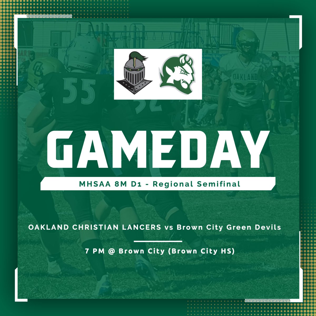 Oakland Christian Football tweet media