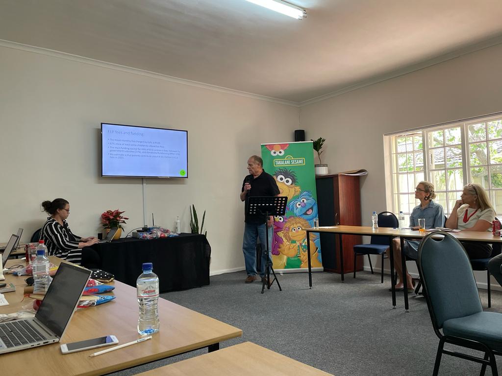 CECD_online's tweet photo. We are happy to be hosting @takalanisesame for a great workshop today! Our Director, Prof Eric Atmore, is presenting on the current state of the ECD sector in South Africa. #ECD #SesameStreet #ElmoForever https://t.co/xuzvJMS1Sf