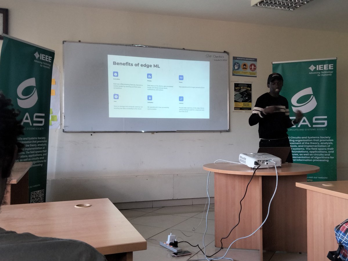 Embedded Meetup. Learning about TinyML, it's application cases. #embeddedhardwarecommunity @CasKenyaKu @gp_cass @KusbIeee @IEEE_Kenya @FMakatia @allankkoech @ShadrackMIEEE #TinyML