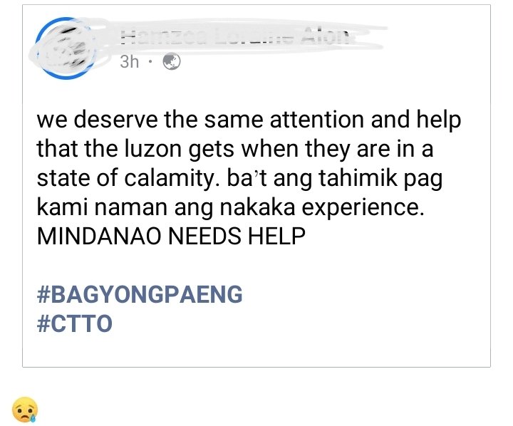 youfuturenurse's tweet photo. WE ARE ALSO PART OF THE PHILIPPINES. 

Lalo na tomorrow, sana dont just remind people to become alert. 

#MINDANAONEEDSHELP
#PaengPH 
#CotabatoCityNeedsHelp 
#northcotabatoneedshelp https://t.co/uhySGP2wV7