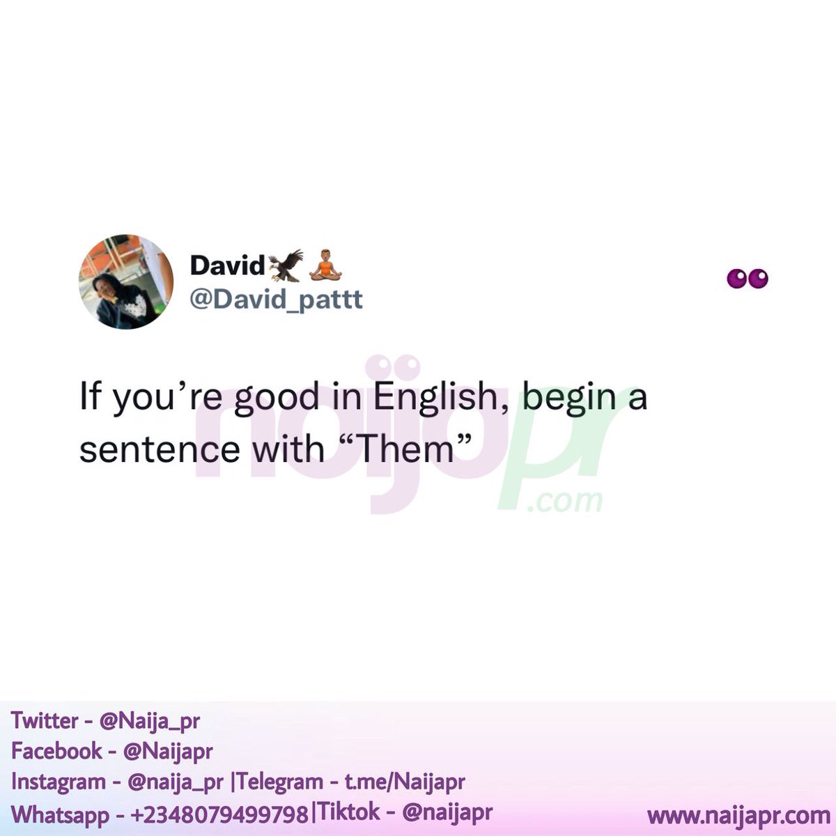 Naija_PR's tweet image. Let’s see how good you are👀