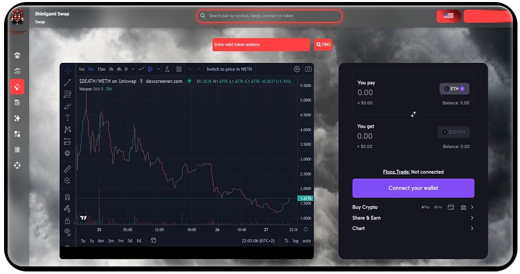 Shinigami $Death 

Trading platform with unique utilities under development. Track your investments, audit new tokens, and snipe stealth launches all from a single platform. 

Sniper bot beta with limit trade and stop loss function rolling out next week. 

#The #Shinigami #VB