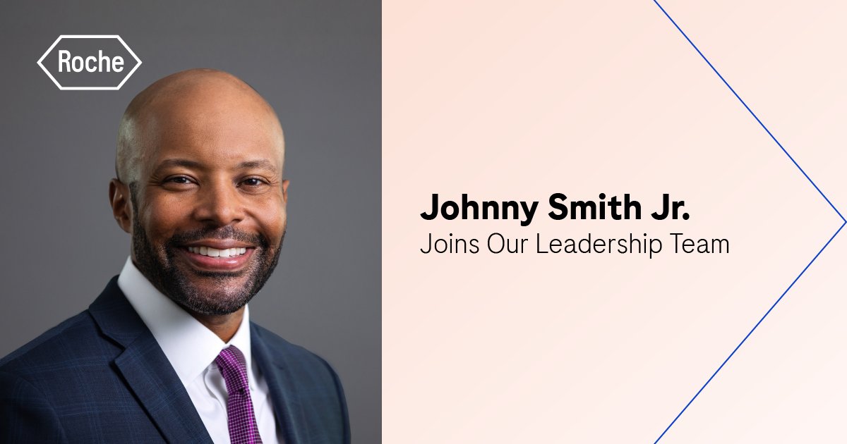 We’re excited to share that Johnny Smith Jr. has joined our Roche Diagnostics Corporation leadership team this month as vice president of communications. Welcome to Roche! #WeAreRoche