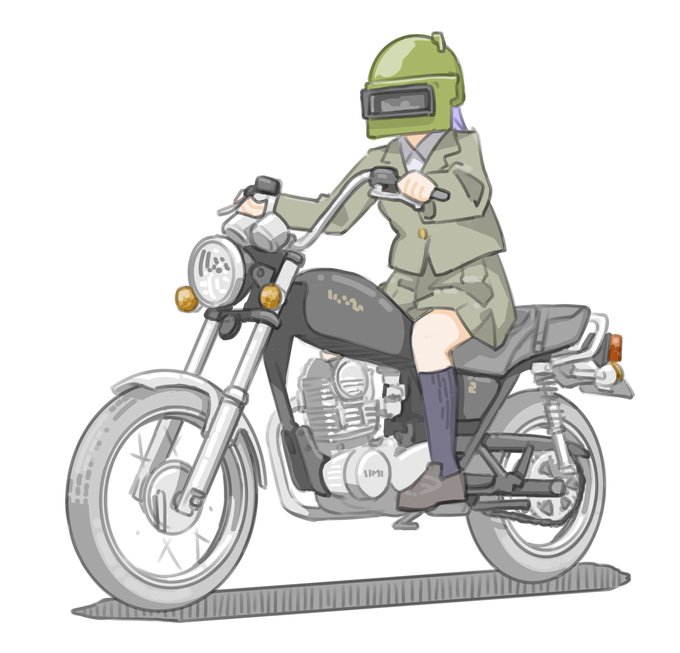 バイク女子のtwitterイラスト検索結果