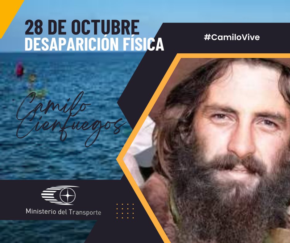 Los trabajadores de #TransporteCuba este #28DeOctubre, rendimos tributo al Héroe de Yaguajay #CamiloCienfuegos, en el Aniversario 63 de su desaparición física. Su lealtad y compromiso a la #RevoluciónCubana lo hicieron merecedor del cariño y el respeto de todos los cubanos.