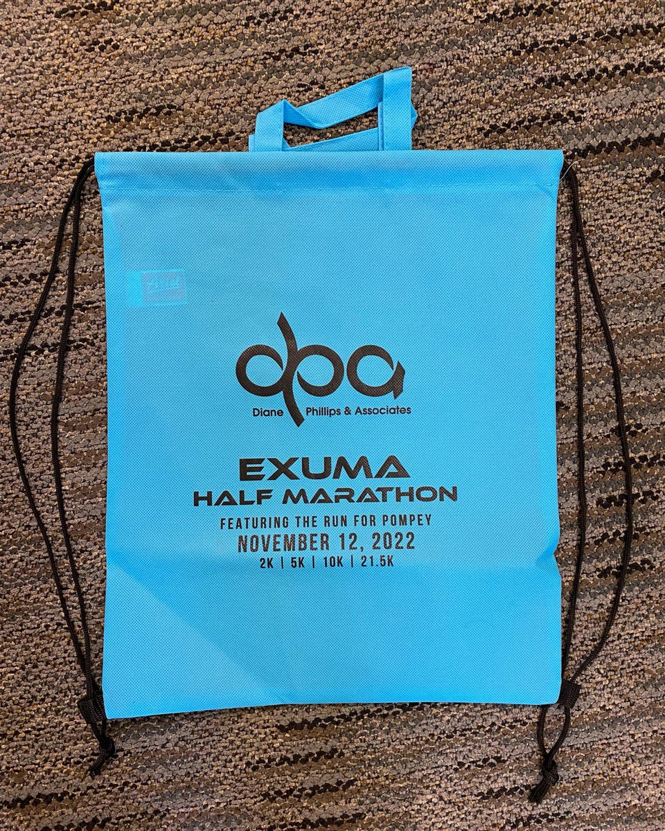 Run4Pompey's tweet photo. Sign up and receive one of these snappy bags, filled with plenty of swag and prizes.
The race is getting close! ππ
https://t.co/TijQHcZEBW
#runforpompey #exumamarathon #exuma #bahamas #itsbetterinexuma #givbahamas #running #IGRunners #runnersofinstagram https://t.co/qqee5pPfOz