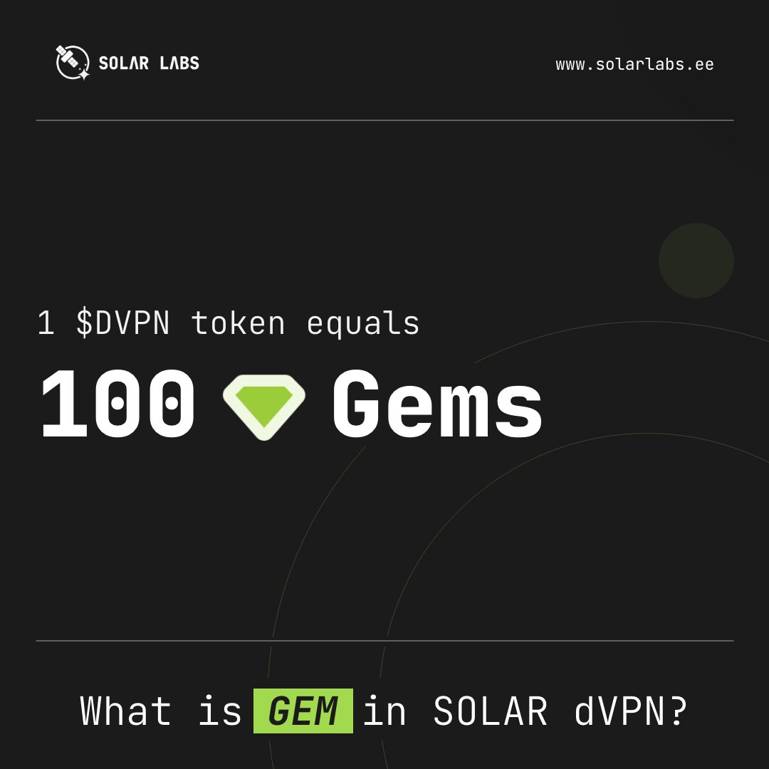 What are Gems in the Solar DVPN app and are they the same as DVPN tokens ?

When you top-up your account via in-app purchases, you receive gems. 100 gems = 1 DVPN and vice versa.
When you top-up your DVPN wallet in crypto, your tokens convert to gems automatically.

#dvpn