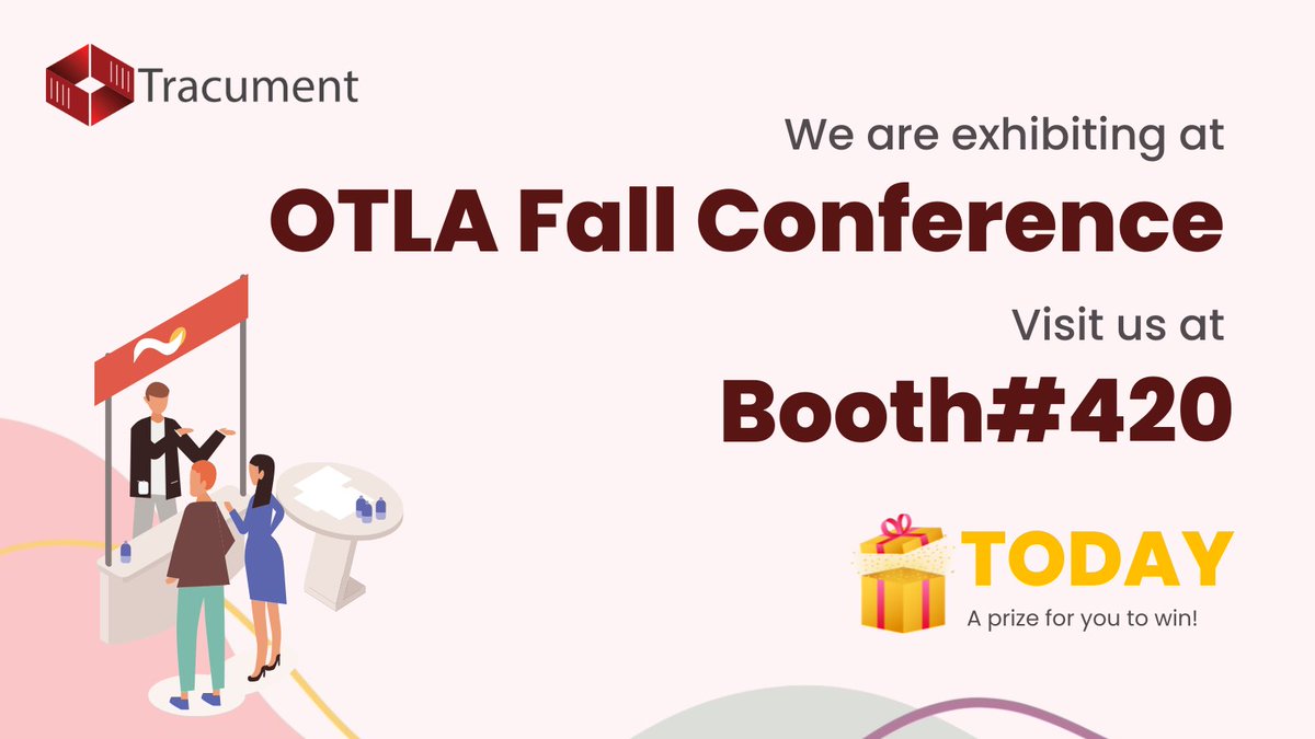 Tracument's tweet photo. We are at the 2022 #OTLA Fall conference TODAY! Drop by our booth#420 to chat with our co-founder, Christopher and Director of Client Operations Linda about #legaltech and document automation in the legal industry.

You may walk away with a big prize! See you soon.👋 @OntarioTLA https://t.co/iKee7nZgEB
