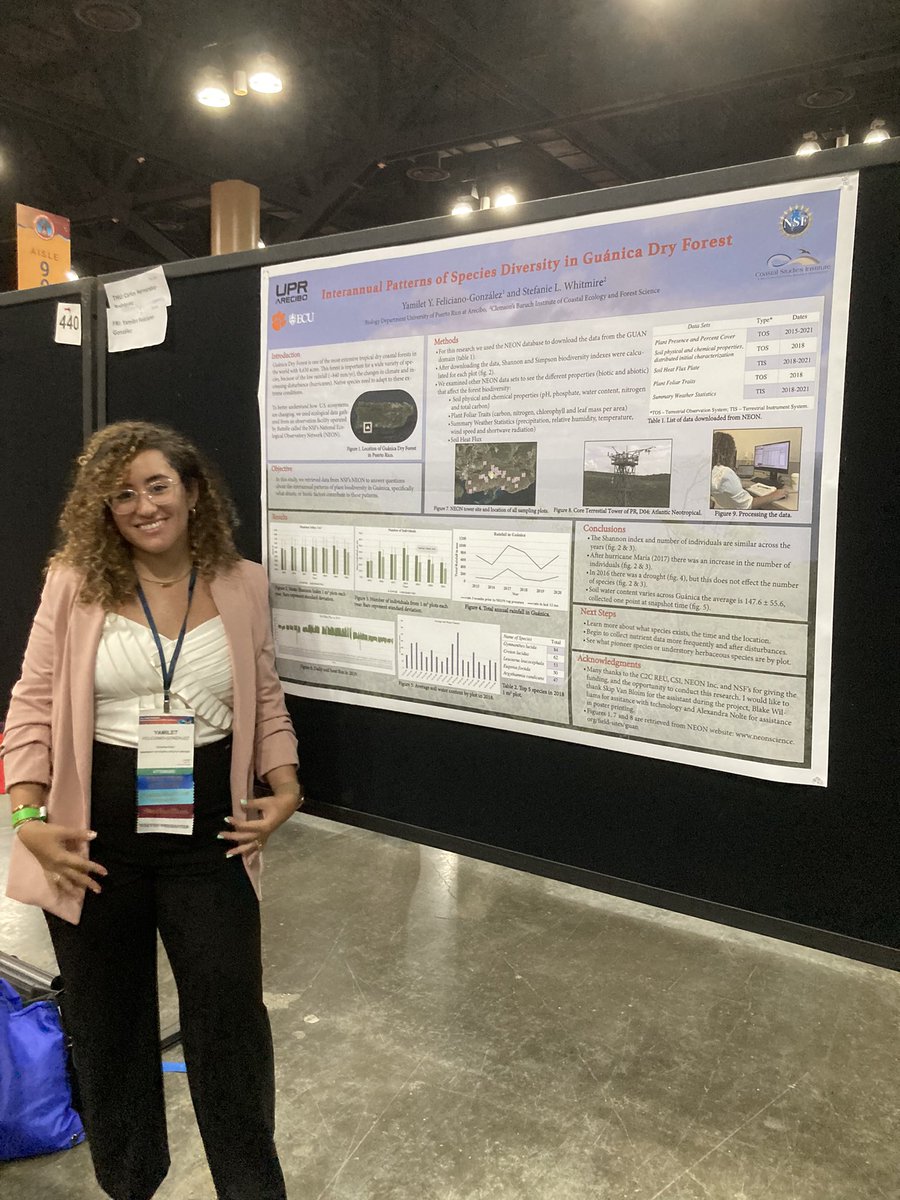 Proud to support Yami Felicanio-Gonzalez #_yyfg <a href="/sacnas/">SACNAS</a> #NDiSTEM2022 presenting her first research poster. Stop by poster 439! #NEON