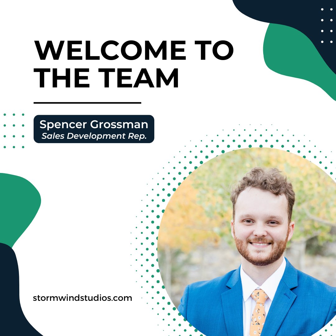 StormWind is excited to welcome Spencer to the sales development team. We can't wait to see what you do! 

#employeewelcome #employeeculture #stormwindlive