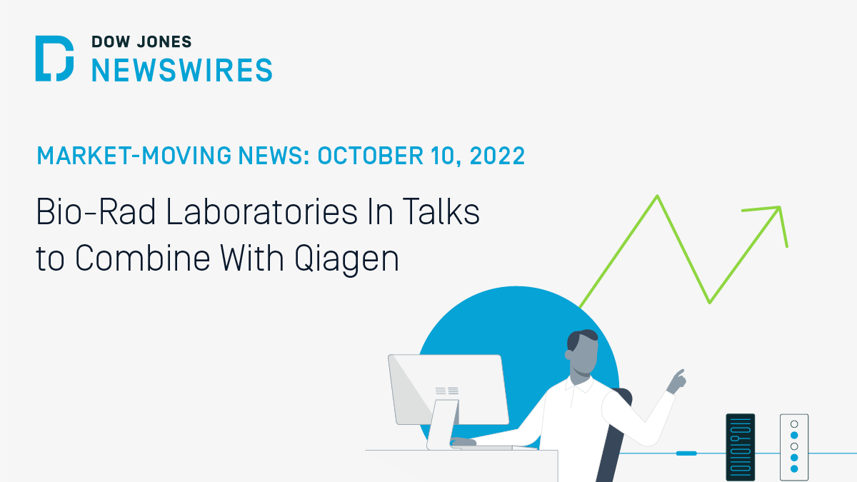 #DowJonesNewswires was the first to report that Bio-Rad Laboratories Inc. is in talks to merge with life-sciences company Qiagen NV. As a result, shares of $BIO fell & $QGEN shares rose after headlines were published. Read more on our blog: bit.ly/3gErn3O