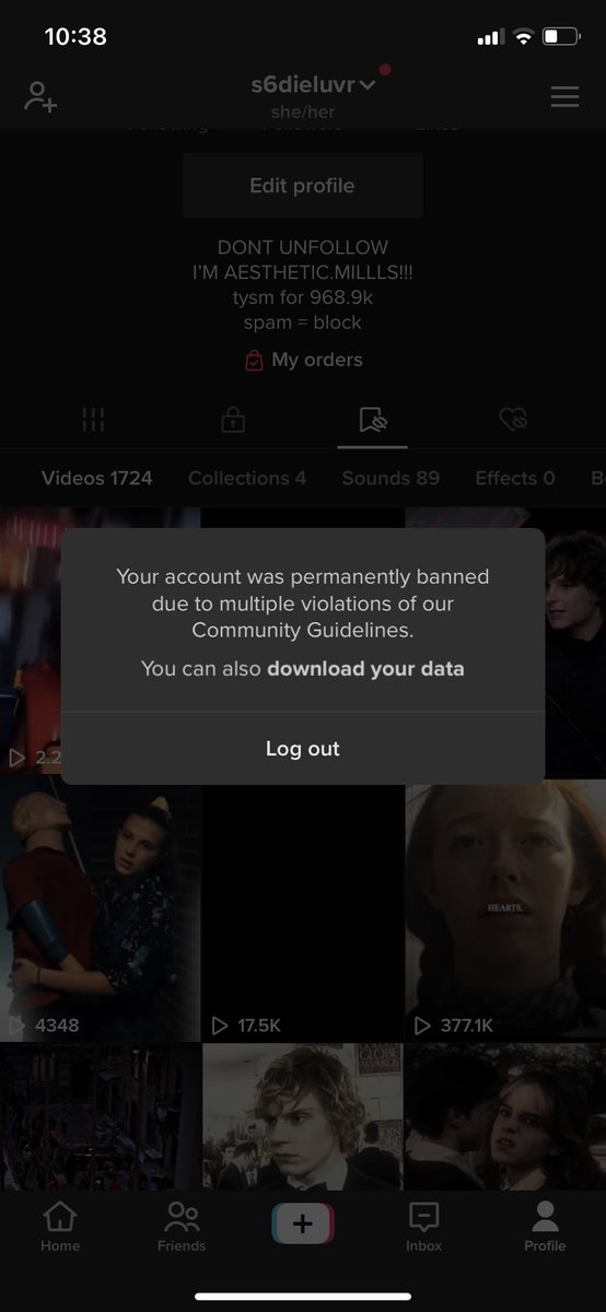 MadisonMiramon3's tweet photo. @TikTokSupport I got banned on tiktok today (and I had 968k) for no reason as well as other big editors with over 300k. We spend a lot of effort on your videos and none of us violated any community guidelines. Please fix this tiktok and restore our accounts. My tt user: s6dieluvr https://t.co/Ys1OBxhJAx
