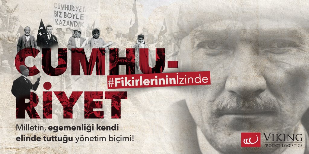 Saygı; fikirlerini sürdürmek, mirasını yaşatmaktır!

Türkiye Cumhuriyetinin kurucusu Mustafa Kemal Atatürk’ü saygıyla anıyor, egemenliğimizin 99. yılını kutluyoruz!

#29EkimCumhuriyetBayramı #Egemenlik #Cumhuriyet