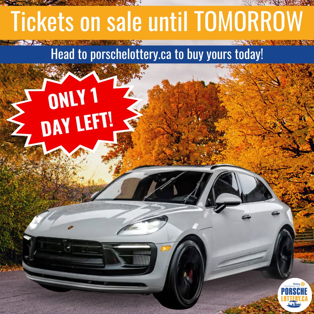 PorscheLottery.ca      👉🏼Hurry and secure your ticket 🎟 for a chance to win 2022 Porsche Macan S 
All proceeds go to the charities.🙏🏼 #pmlotto #ontario #raffelbox #toronto #torontolife #blogto #lottery #lottomax #niagara #niagarafalls #casino #oakville #burlon #HamOnt