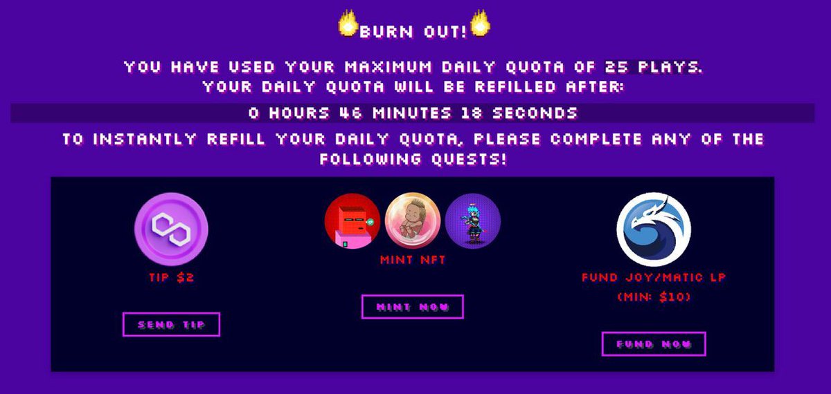 joystickclub's tweet photo. Our new burnout feature is increasing LP and NFT mints on #joybots #smartbabies and #joywavedivision

New weekly leaderboard has also been increasing games played. 

Gating play behind community enhancement quests is a big help! https://t.co/BXINT51pDu