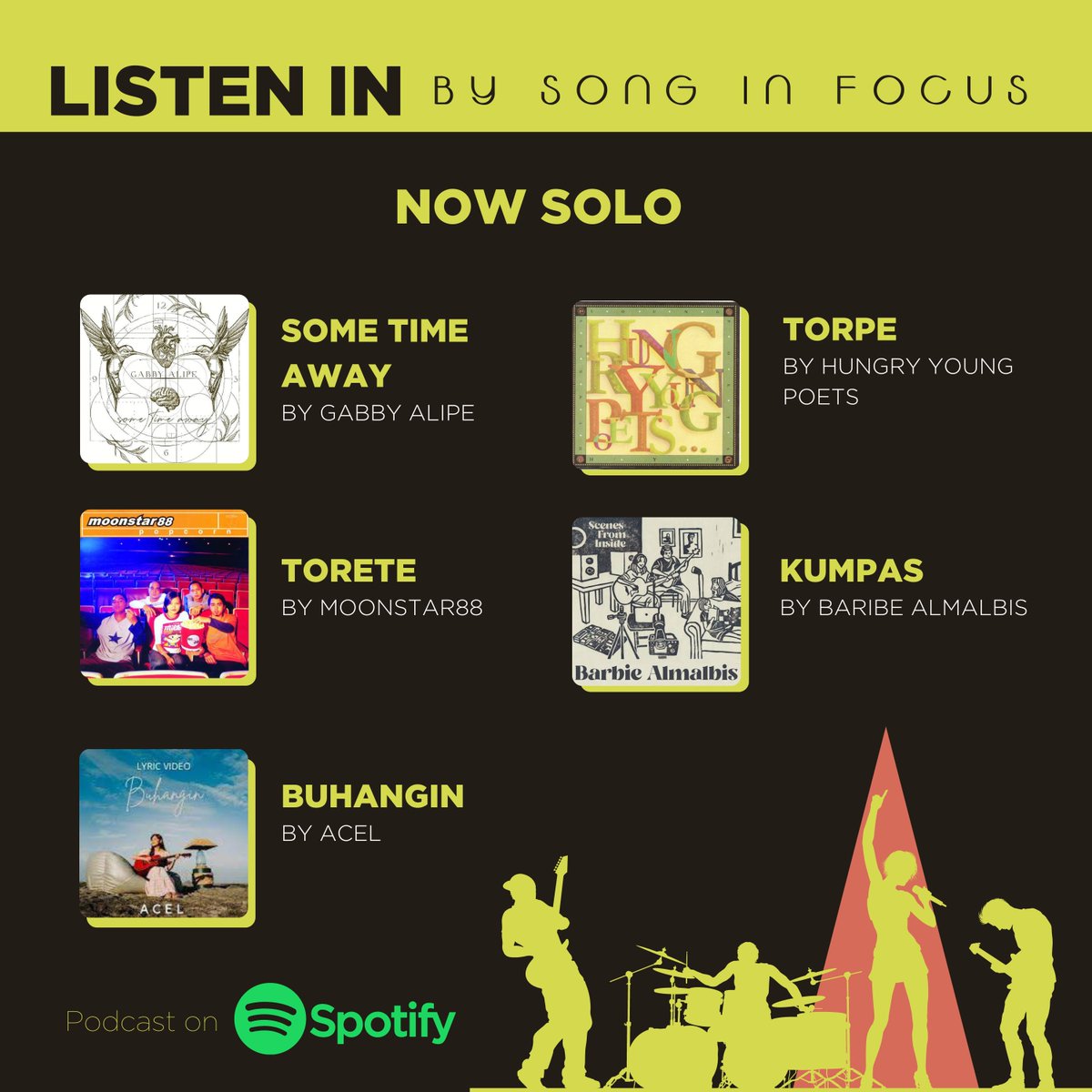 SongInFocus's tweet photo. From being in successful bands to shifting to thriving solo careers, check out our newest episode at Song In Focus - Listen In: Now Solo
Listen to the episode on Spotify here: https://t.co/mfxxy4EKdD
Produced by @passionfruitcollabs
#SongInFocus https://t.co/cxZ7Z0Wjrk