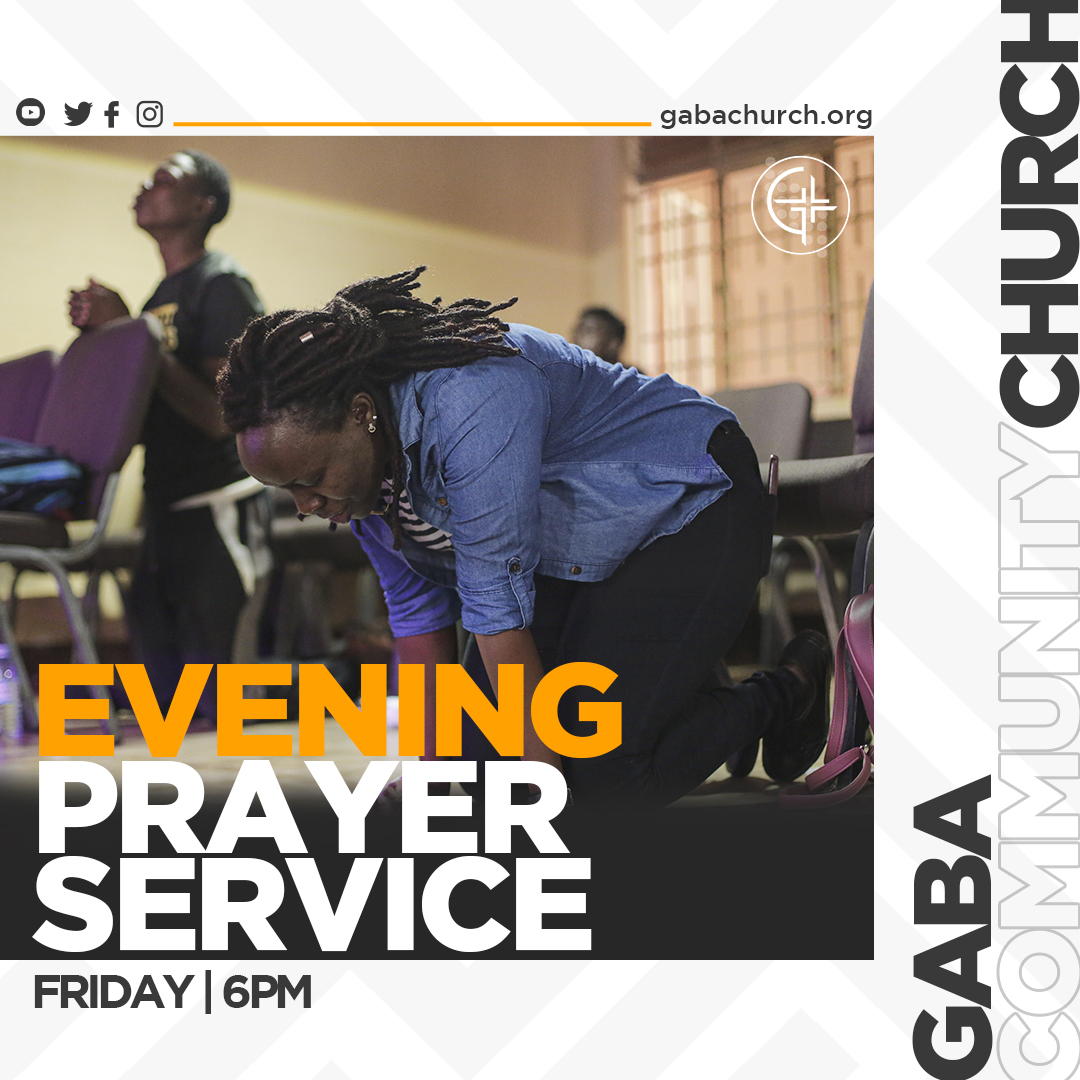 Gaba_Church's tweet photo. God, our loving Heavenly Father, wants us to communicate with Him through prayer. He always listens to us when we pray. Daily prayer can bless you, your family, and those you pray for. 
Join us today in our Evening Prayer Service.
.
.
.
.
#GabaChurch #Prayer #BeingRooted #Church https://t.co/1rtGrOGJQR