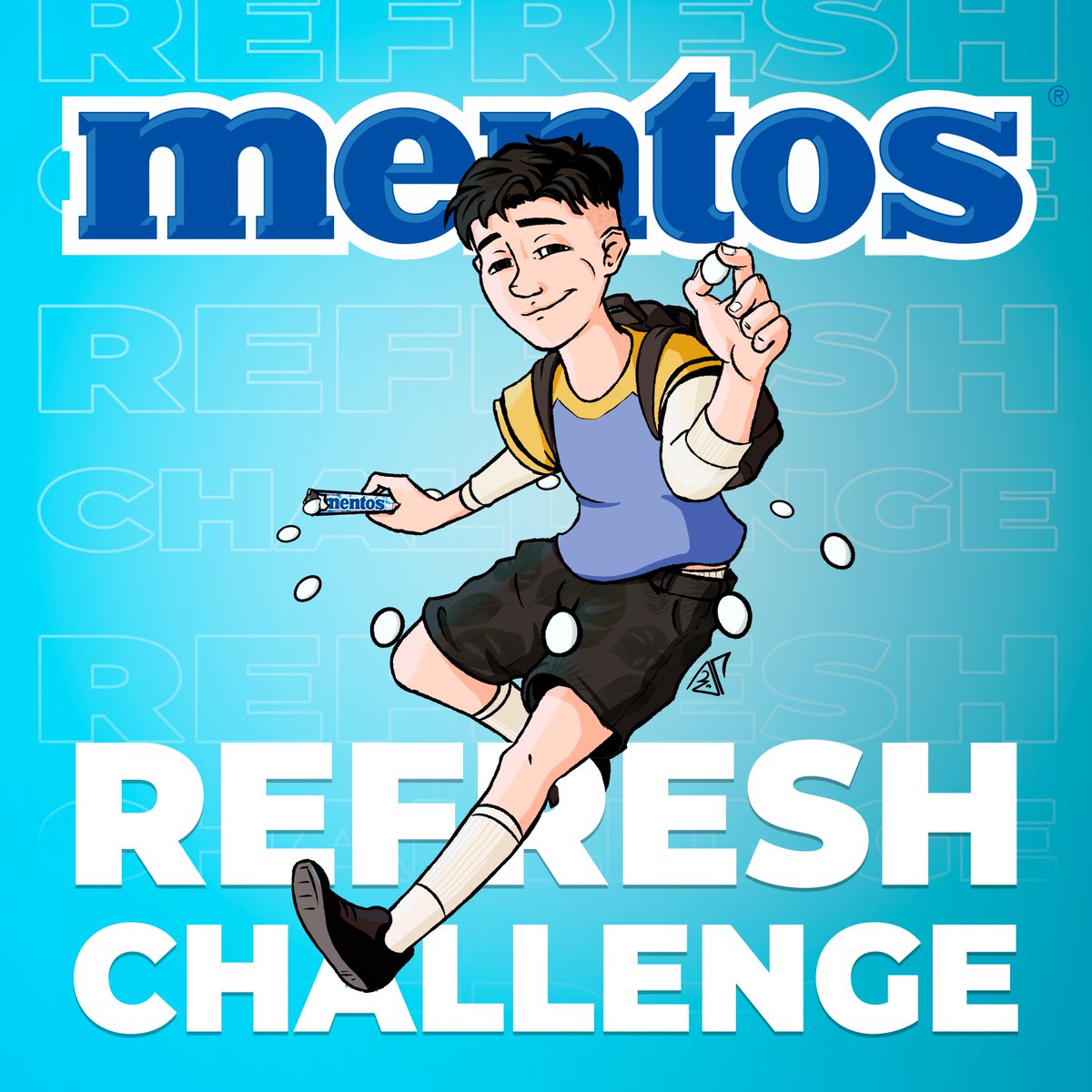 juaaaaao's tweet photo. Segue minha arte pro desafio da Mentos Refresh Challenge, parceria da Mentos com o melhor streamer ex baixa renda desse país, Bruninhozor
@Brunozor @mentosbrasil
#RefreshChallenge https://t.co/aBLyQtQOFe