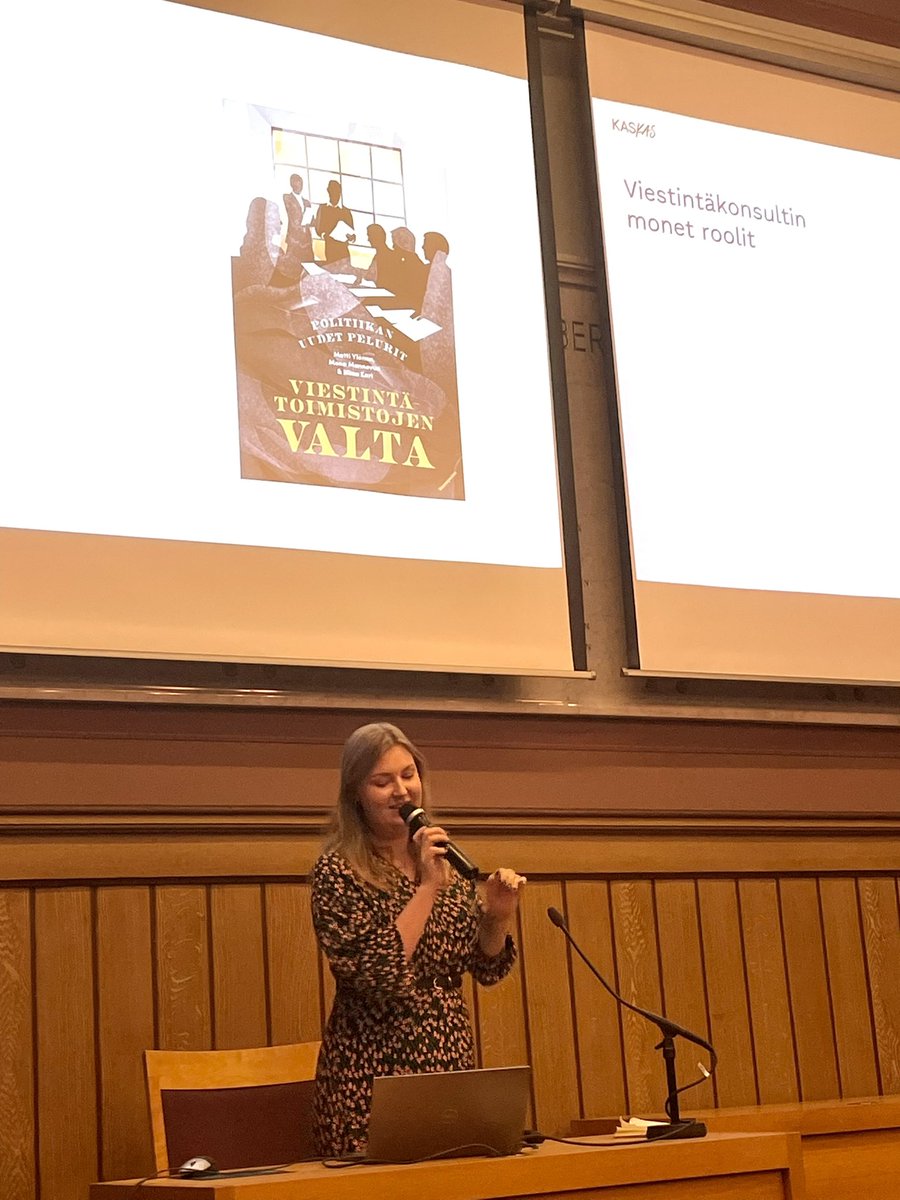 ”Vuorovaikutuksen asiantuntijoille on kysyntää kaikkialla yhteiskunnassa, eikä vähiten viestintätoimistoissa.” Alumnimme <a href="/sonjakarkkainen/">Sonja Kärkkäinen</a> Kaskas-viestintätoimistosta kertoi urapolustaan ja viestinnän ammattilaisten monista rooleista #vvrakentamassa -seminaarissa.
<a href="/commjyu/">Viestintä-oppiaine</a>