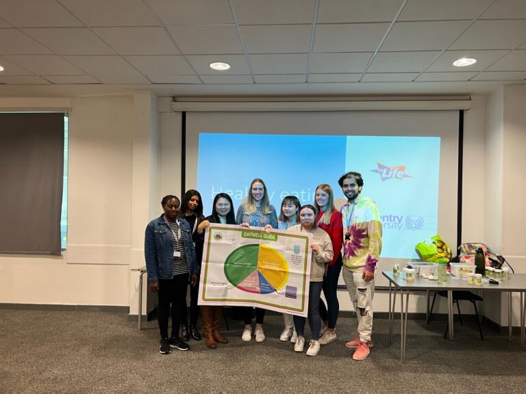 Coventry Uni Food & Nutrition Courses (@covunifoodsci) on Twitter photo What a fantastic morning we had! Lecturers Helen & Elyn were supported by several of our 2nd year nutrition students talking about healthy eating to 60 children taking part in <a href="/cvlifecommunity/">CV Life Community</a> camps #nutritioneducation #futurenutritionists #RNutr #ANutr
<a href="/covcampus/">Coventry University</a> @CU_HLS What a fantastic morning we had! Lecturers Helen & Elyn were supported by several of our 2nd year nutrition students talking about healthy eating to 60 children taking part in <a href="/cvlifecommunity/">CV Life Community</a> camps #nutritioneducation #futurenutritionists #RNutr #ANutr
<a href="/covcampus/">Coventry University</a> @CU_HLS