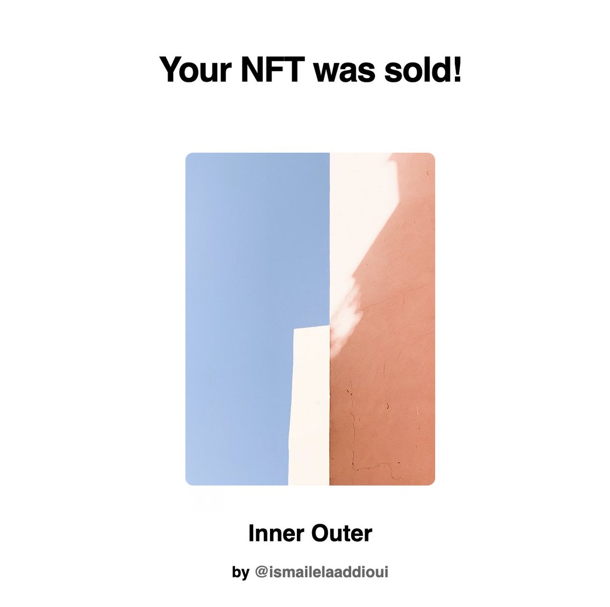 SOLD!!!!!
It is my pleasure <a href="/AndyFelthamArt/">Andy Feltham</a> to be in your growing collection, your endorsement to me is big and means a lot❤️🔥✨

5 pieces still unsold in the collection ~ 0.15 floor 🙌🏼
foundation.app/collection/int…