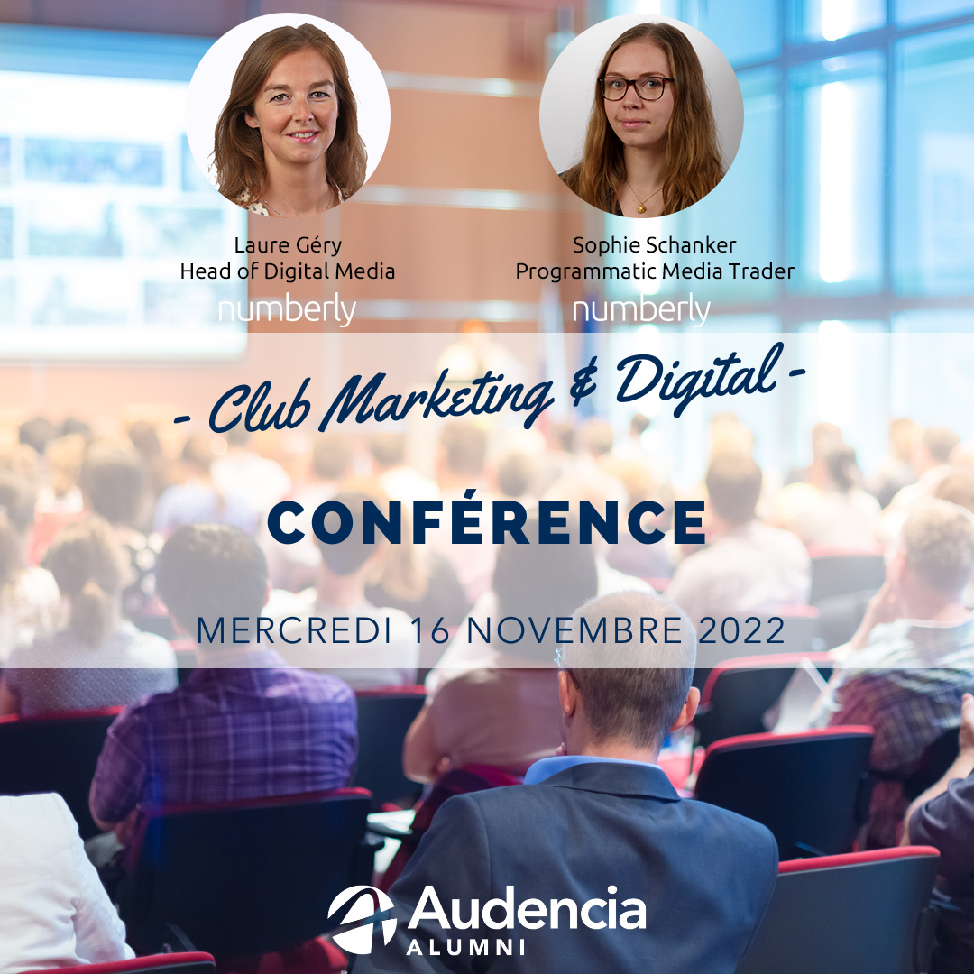 Nous sommes ravis d'accueillir le Club Marketing & Digital d' #Audencia dans nos locaux. Deux alumni Audencia animeront cette session. La conférence est ouverte aux diplômés et aux non diplômés d'Audencia, c'est par ici : together.audencia.com/public/events/…