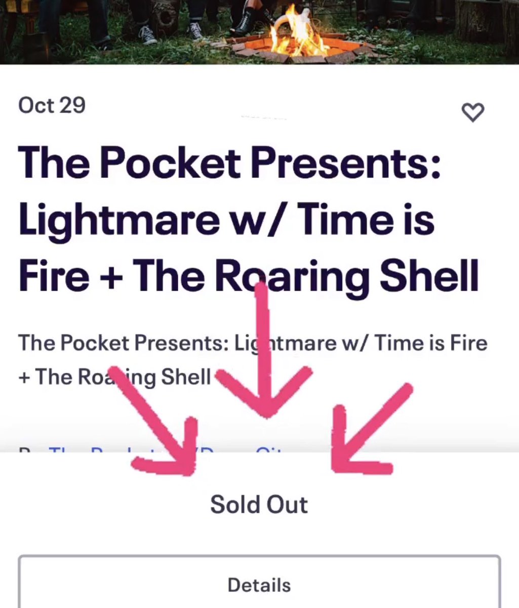 We’re pleased and also sorry to say that our final show at <a href="/ThePocketDC/">The Pocket</a> has SOLD OUT! For those early birds, thanks very much for the love and support!! This will be one hell of a show, believe us!