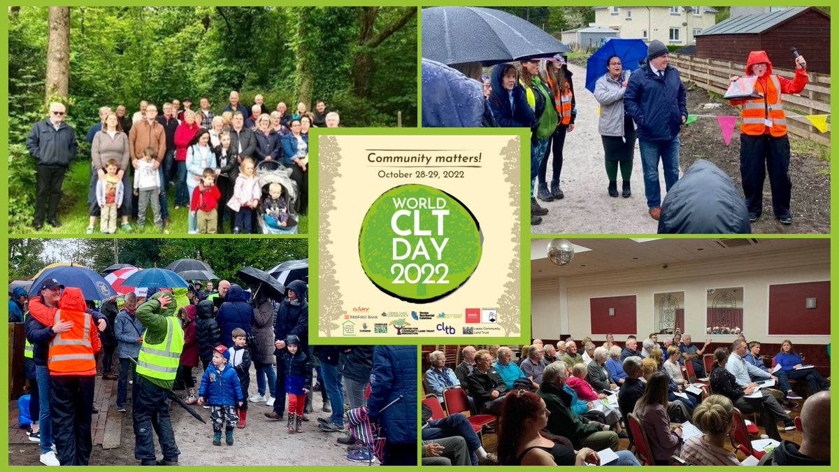 Happy #WorldCLTDay2022 from Inchinnan Development Trust! 🎉

This year’s theme is Community Matters - celebrating the ‘C’ in CLT and the ways which Community Land Trusts engage their local community with their work.