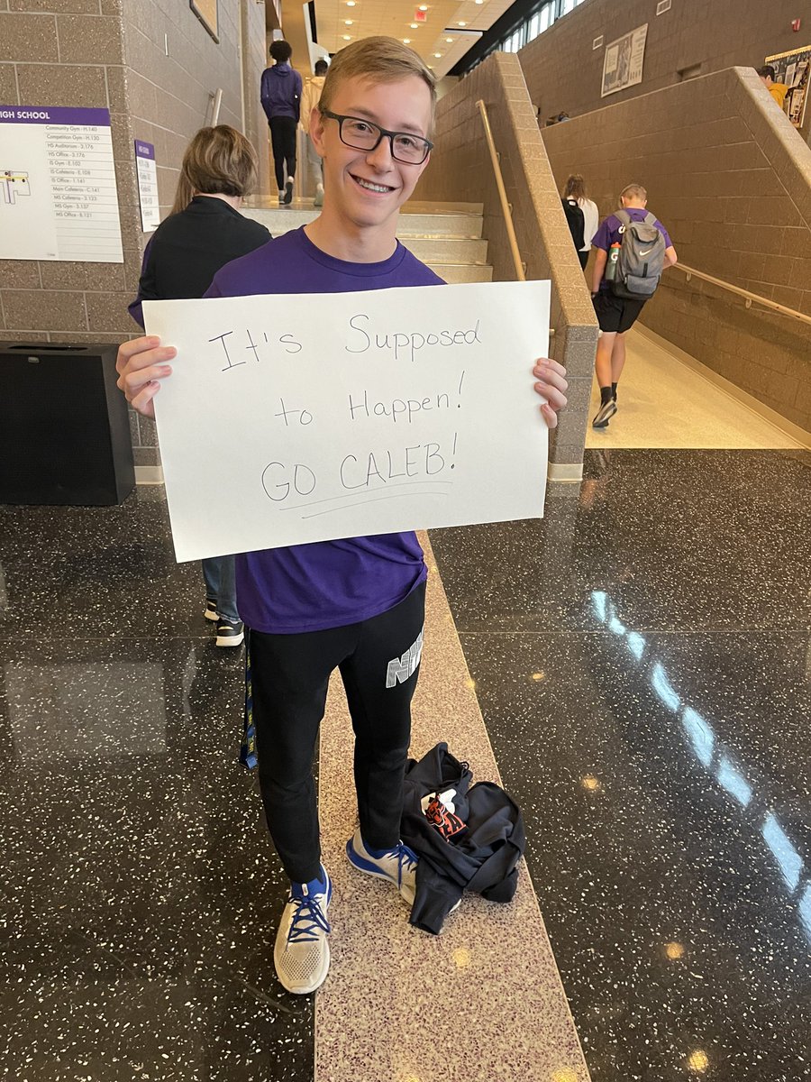 SaberActivities's tweet photo. Sending off Caleb Olson to State Cross Country today.  We wish you well.  Good luck Caleb!!! https://t.co/0twKU9hLmm