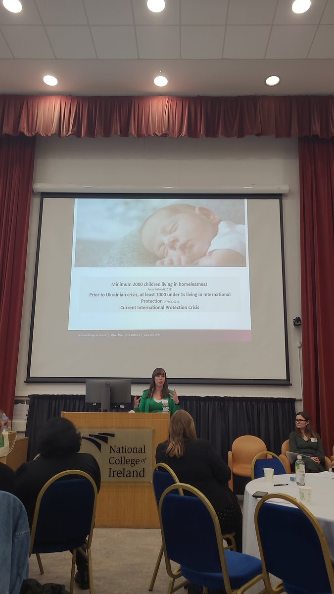 <a href="/Lana_Cummins/">Lána Cummins</a> ~ at least 1000 under 1s experiencing homelessness and we need to respond in a practical way. My Place to Play does this on a national level. #CARN2022 <a href="/NCIRL/">National College of Ireland</a> <a href="/CARN_Intl/">CARN</a>